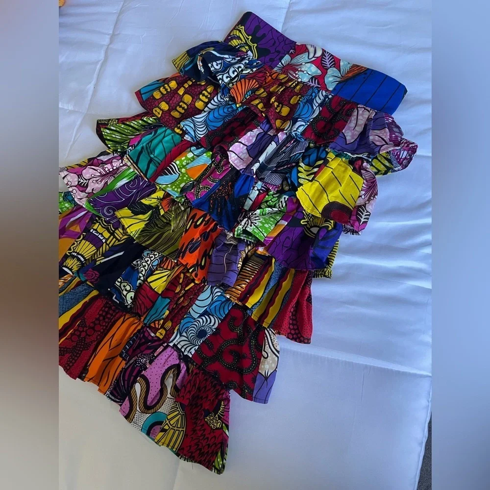 Colorful Patterned Women's Skirt